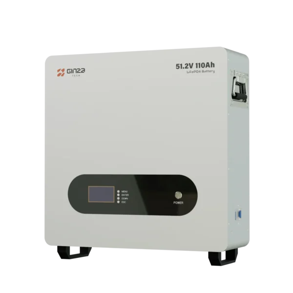 Ginza 51.2V 110Ah LiFePO4 Battery - Front View