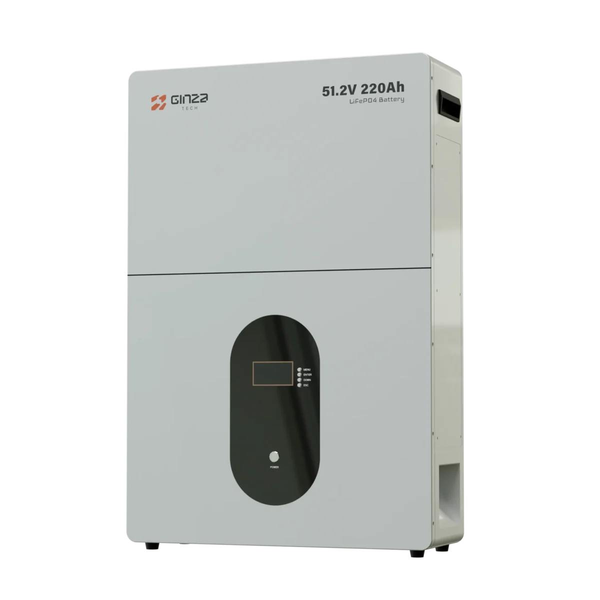 Ginza 51.2V 220Ah LiFePO4 Battery High-Capacity Energy Storage with Digital Display