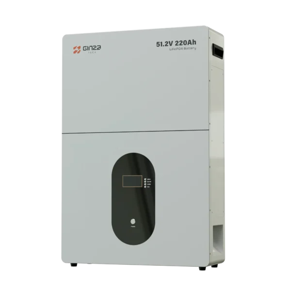 Ginza 51.2V 220Ah LiFePO4 Battery High-Capacity Energy Storage with Digital Display