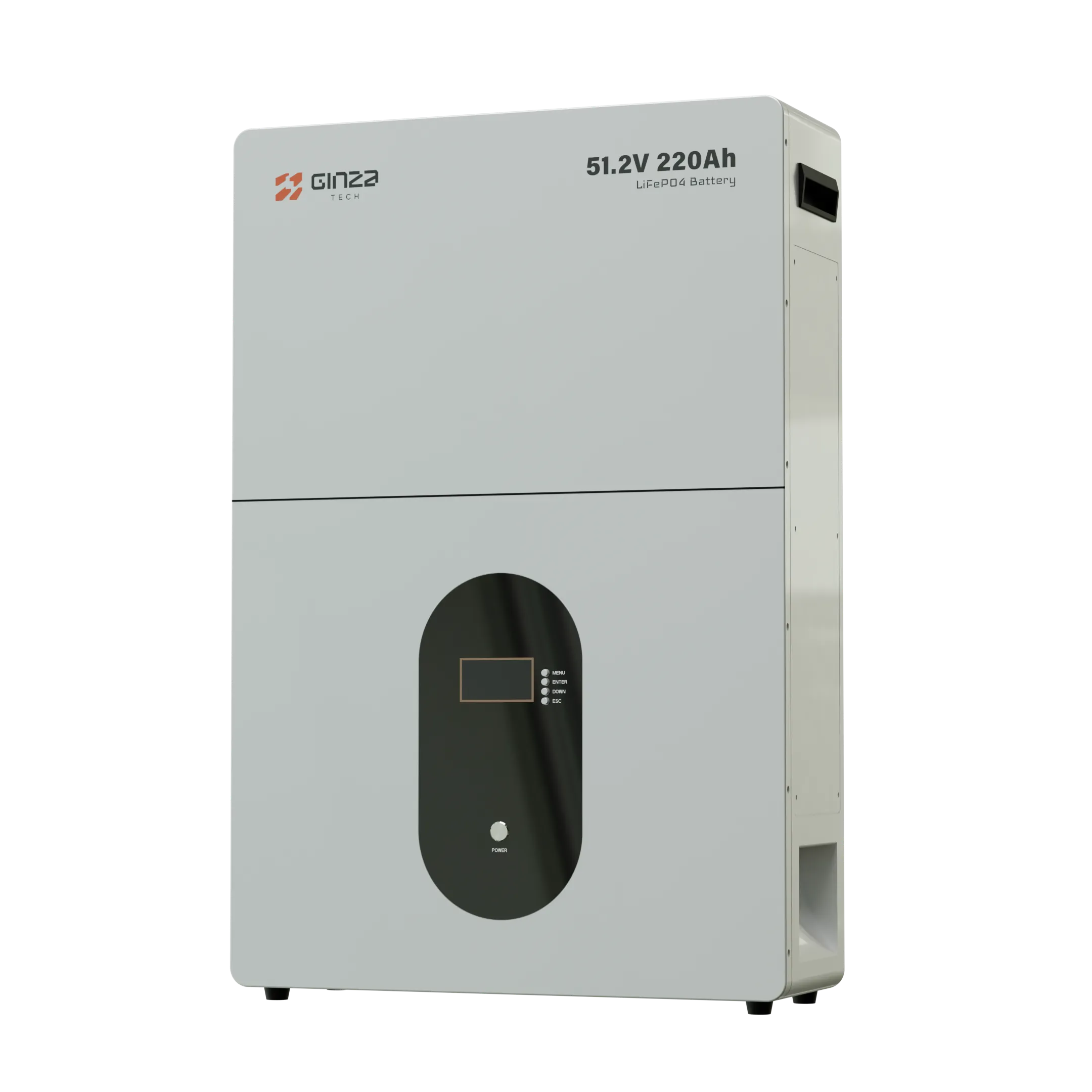 Ginza 51.2V 220Ah LiFePO4 Battery High-Capacity Energy Storage with Digital Display